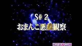 Mai Kaoru in in flames gets vibrators in peach